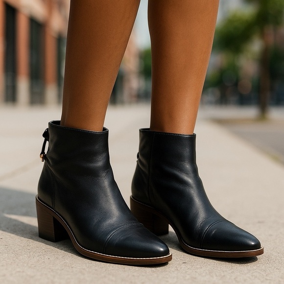 Cole Haan Winne Grand Bootie Ankle Boots Size 10.5B Black Waterproof - Picture 1 of 10